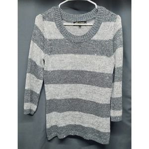 Dark & Light Gray Sparkly Sweater
